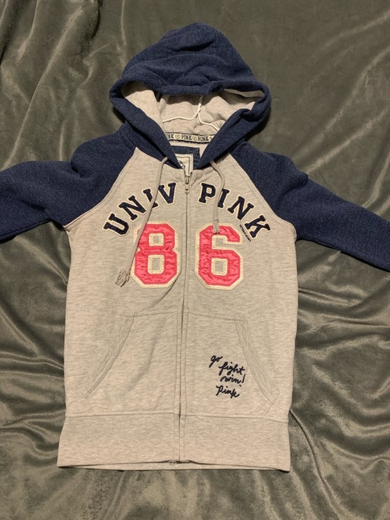 PINK Victoria's Secret Sweaters - Vintage Univ Pink zip up